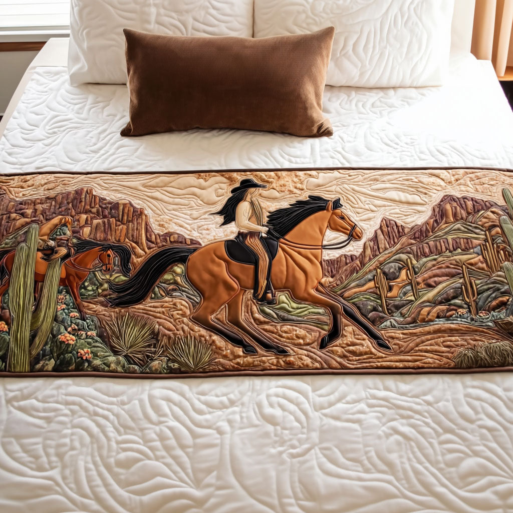 Canyon Dust Quilted Bed Runner Bedroom Decor Gifts For Western Lovers