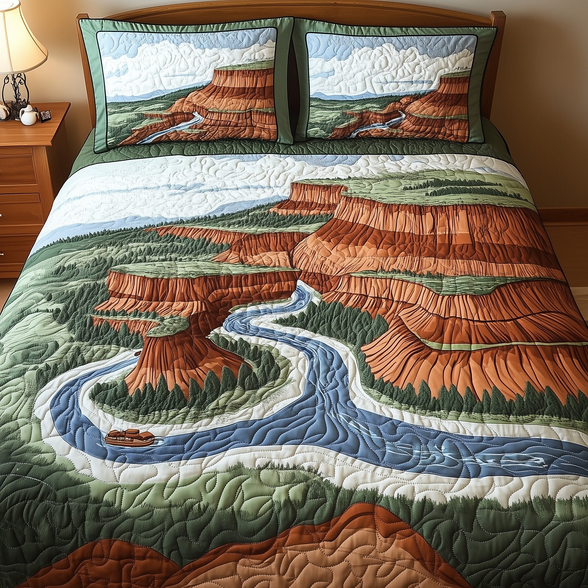 Canyon Majesty Quilted Bedding Set Duvet Cover Merchandise Meaningful Gifts For Employees