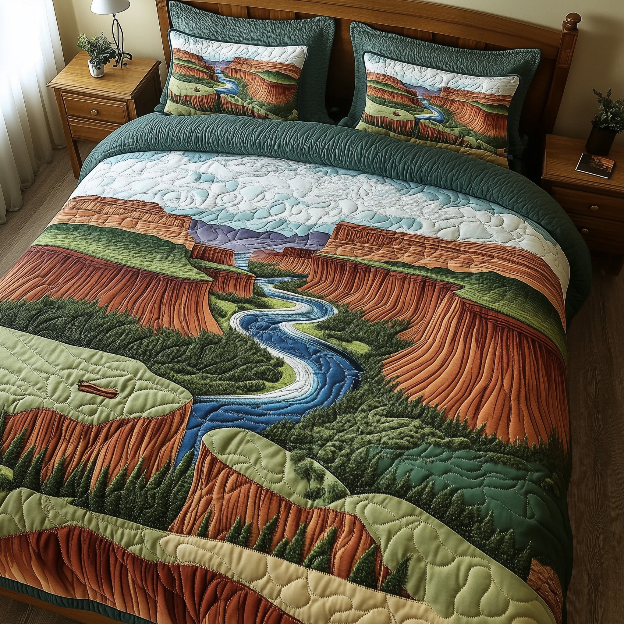 Canyon Majesty Quilted Bedding Set Duvet Cover Merchandise Meaningful Gifts For Her