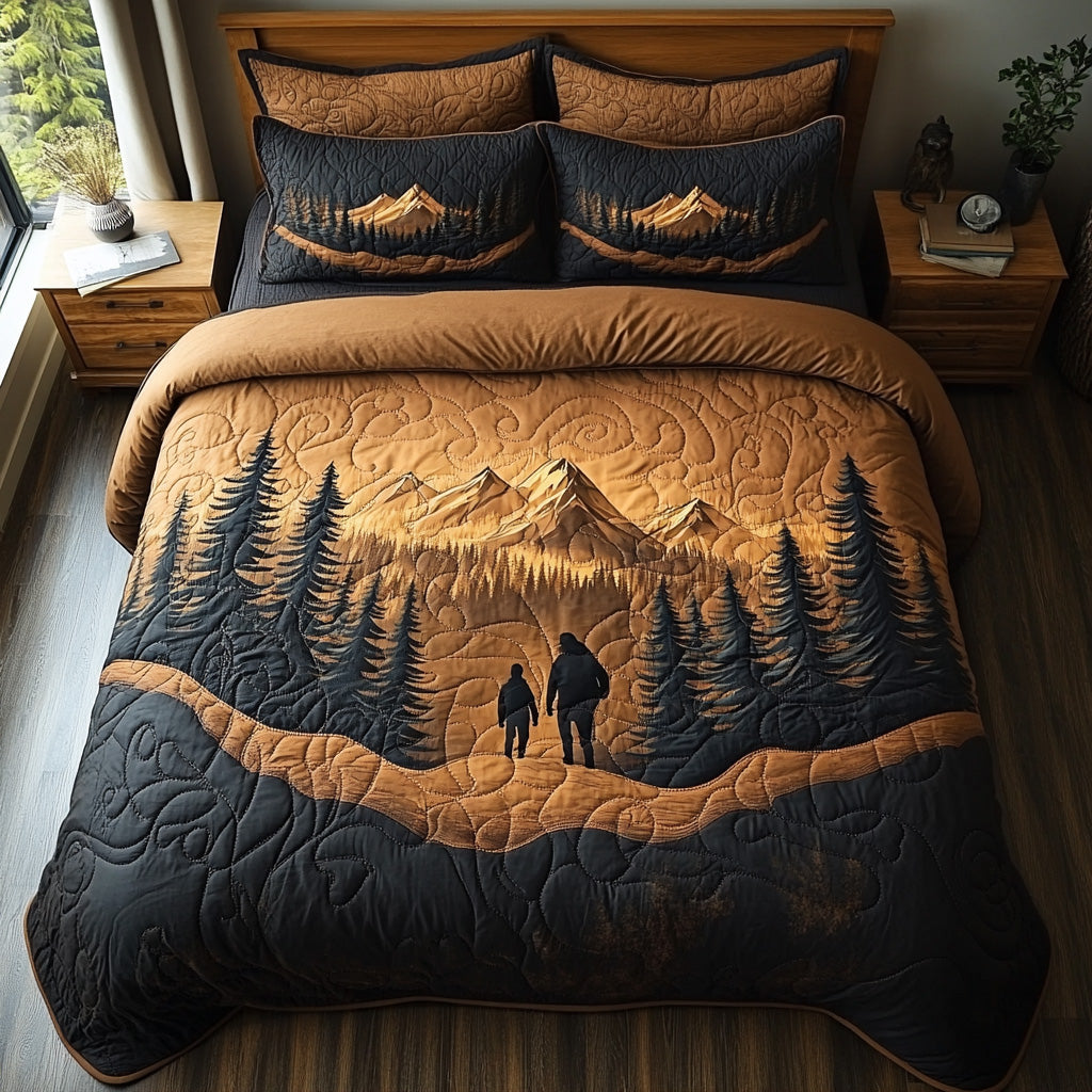 Canyon Quest Quilted Bedding Set Best Bedspread Set Hiking Gifts For Women
