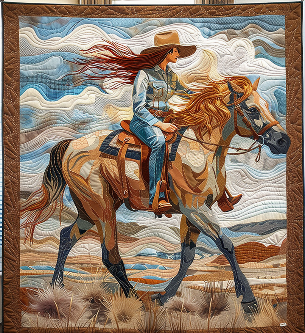 Canyon Rider Quilted Blanket Christmas Presents For Horse Lovers