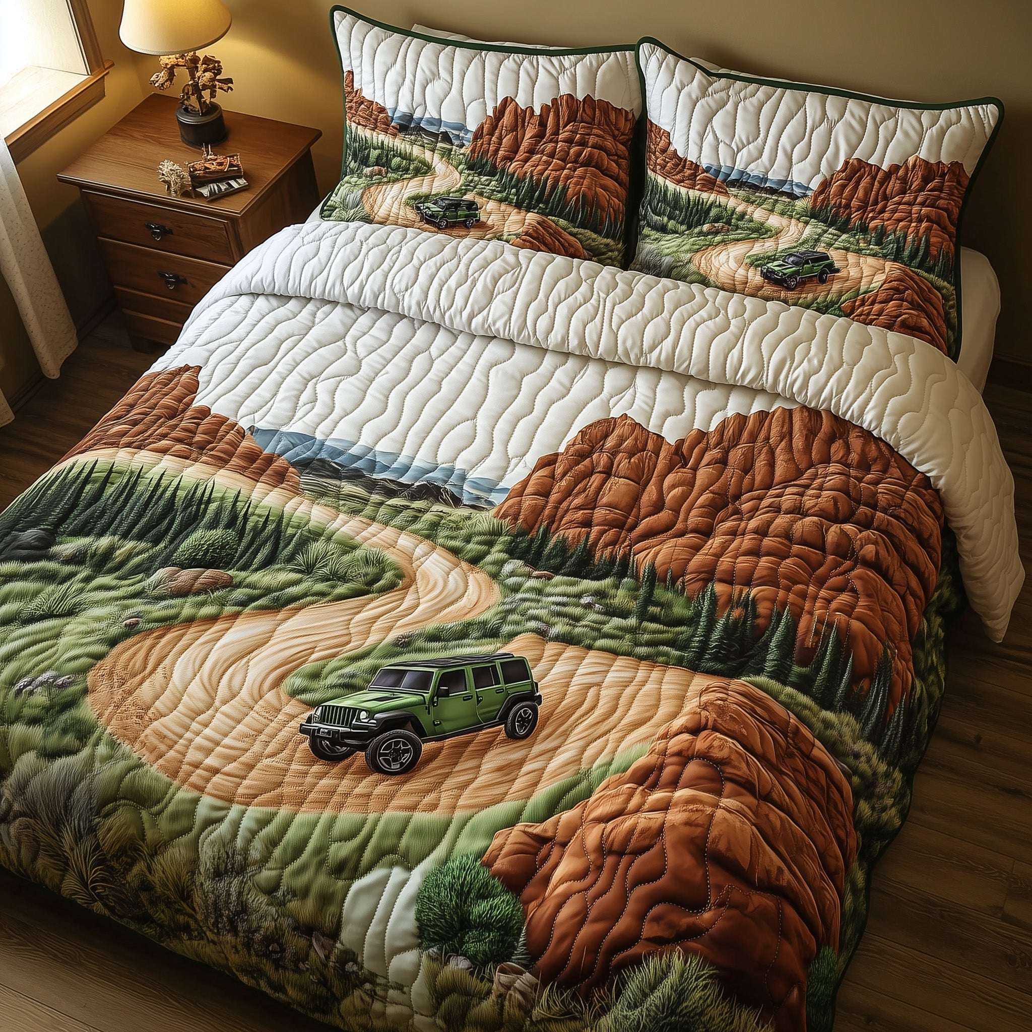 Canyon Trail Drive Quilted Bedding Set Duvet Cover Merchandise Meaningful Gifts For Daughter