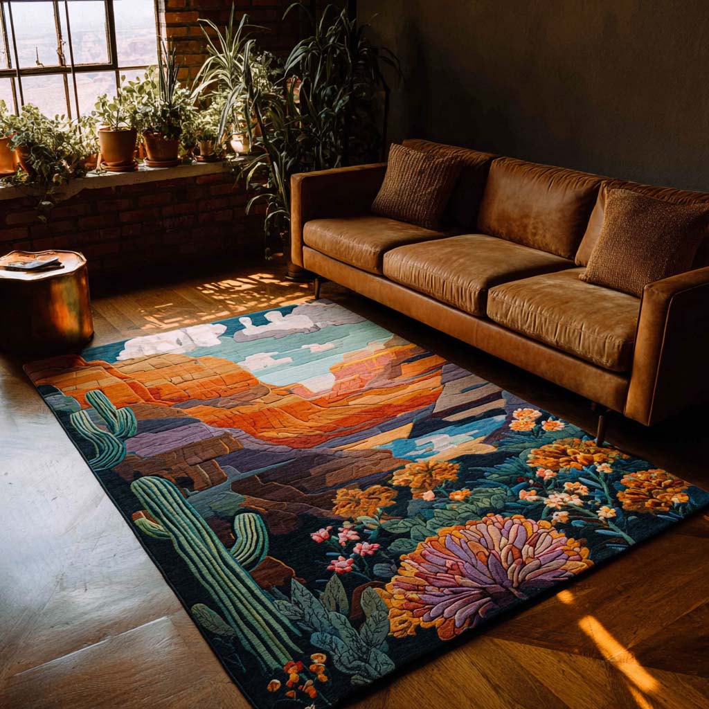Canyon View Area Rug Entryway Christmas Decor Ideas Cactus Gifts For Her