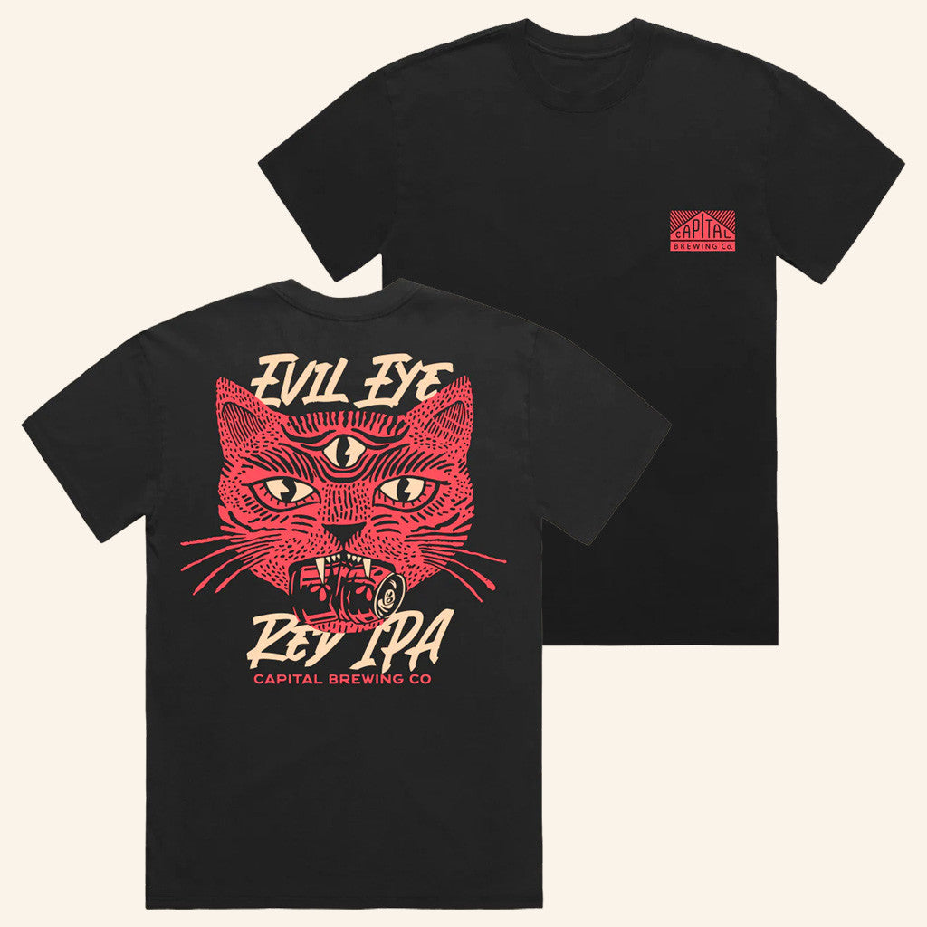 Capital Brewing Merch Evil Eye T-Shirt Present For Husband