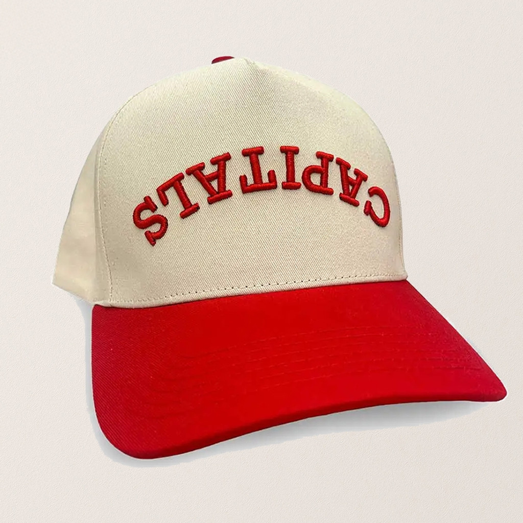 Capitals Upside Down Hat Embroidered Christmas Gifts For Husband Capitals Upside Down Hat Embroidered Christmas Gifts For Husband