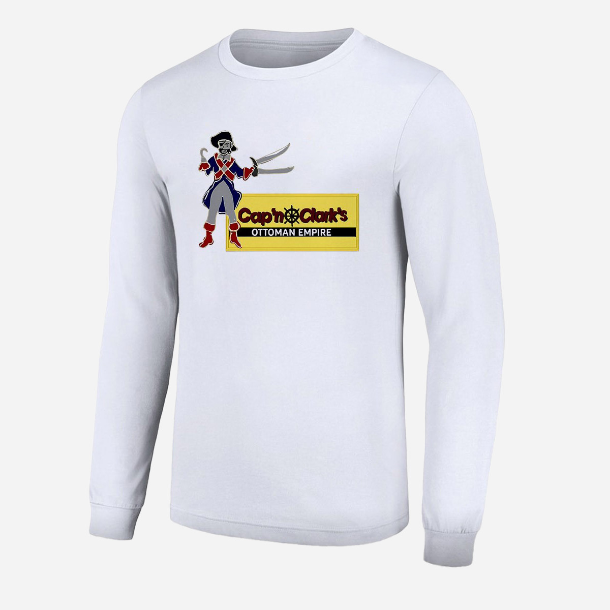 Cap'n Clark's Ottoman Empire Long Sleeve Shirt Backrooms Movie Merch Gifts For Fans