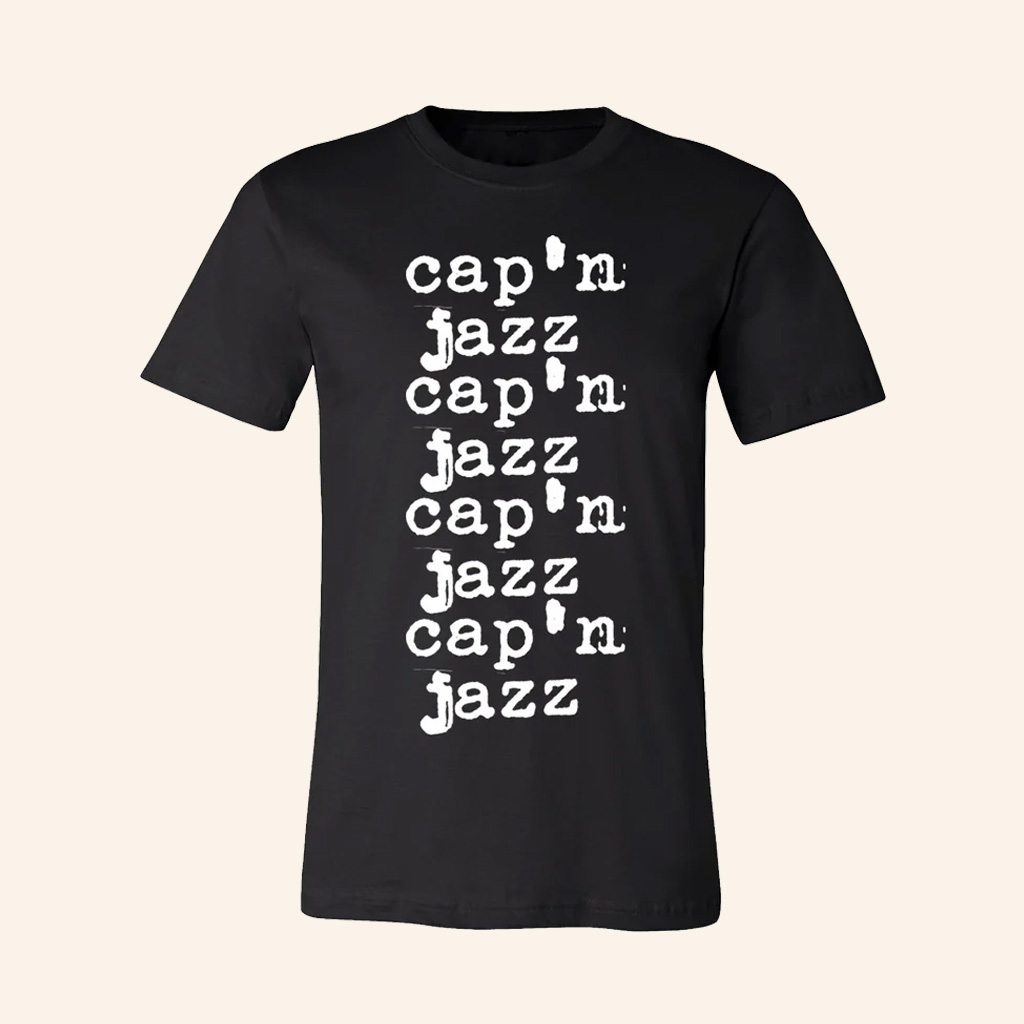 Cap'n Jazz Merch Cap'n Jazz Type T-Shirt Cool Gifts For Music Lovers