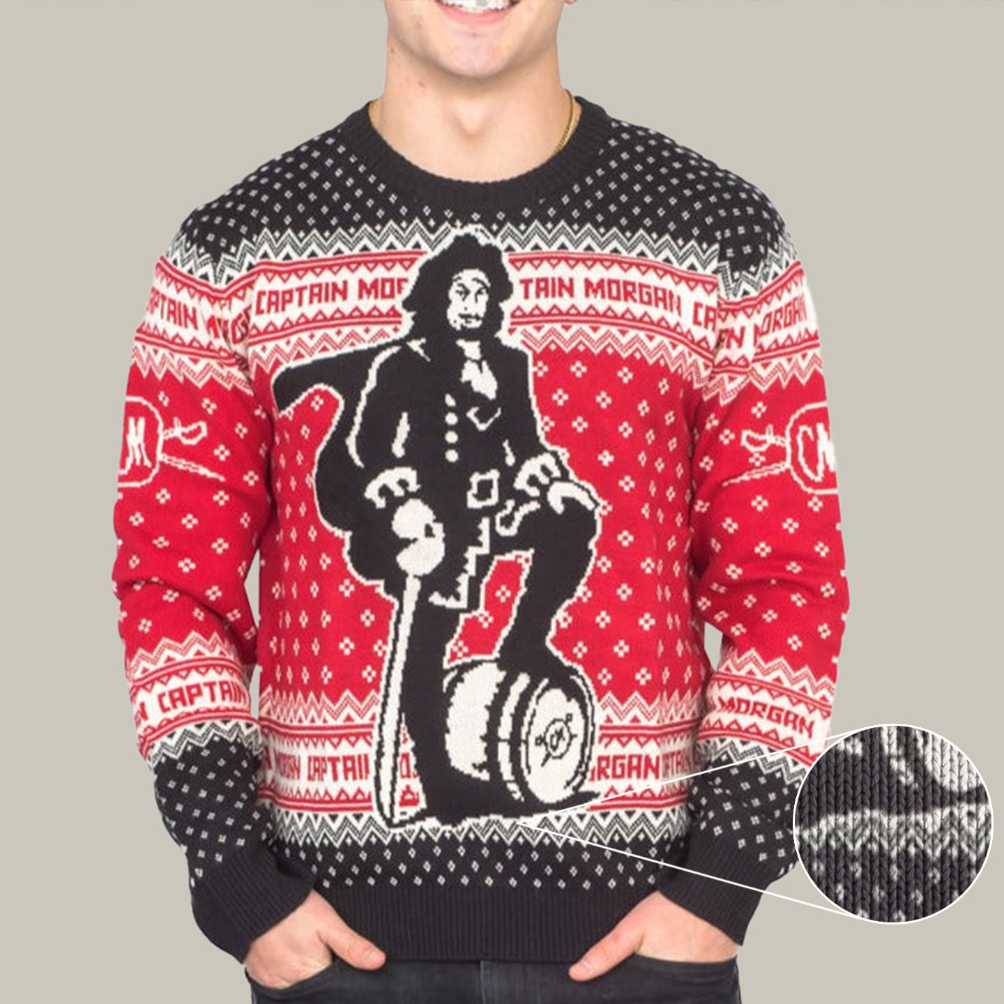 Captain Morgan The Standing Captain Best Funny Ugly Christmas Sweaters Gifts For Darling