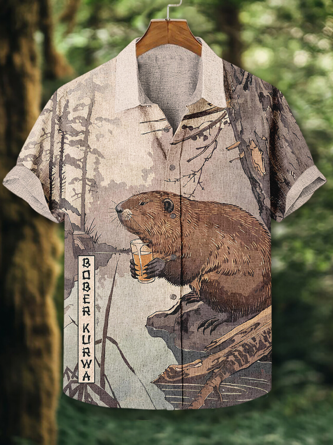 Capybara Drinking Beer Retro Art Hawaiian Shirt Birthday Presents For Boyfriend