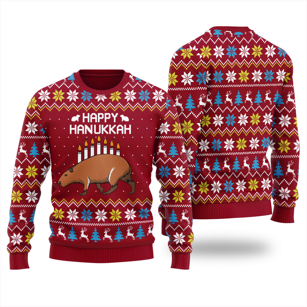 Capybara Halloween Ugly Christmas Sweater Perfect Gift Sweater for Friends and Family