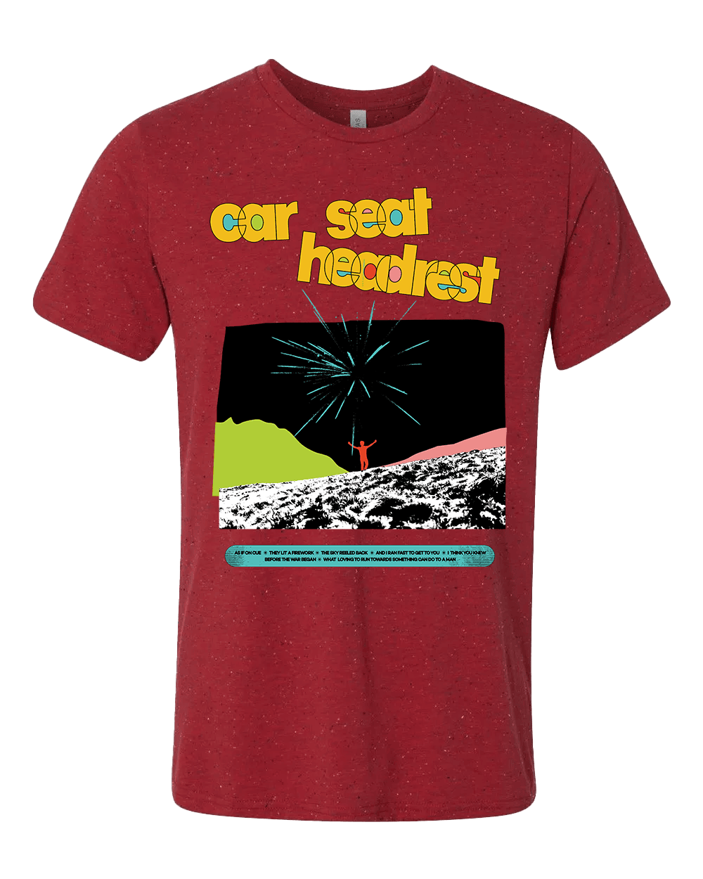 Car Seat Headrest Merch Life Worth Missing Speckled Textured Red T-Shirt Gifts For Fans Car Seat Headrest Merch Life Worth Missing Speckled Textured Red T-Shirt Gifts For Fans