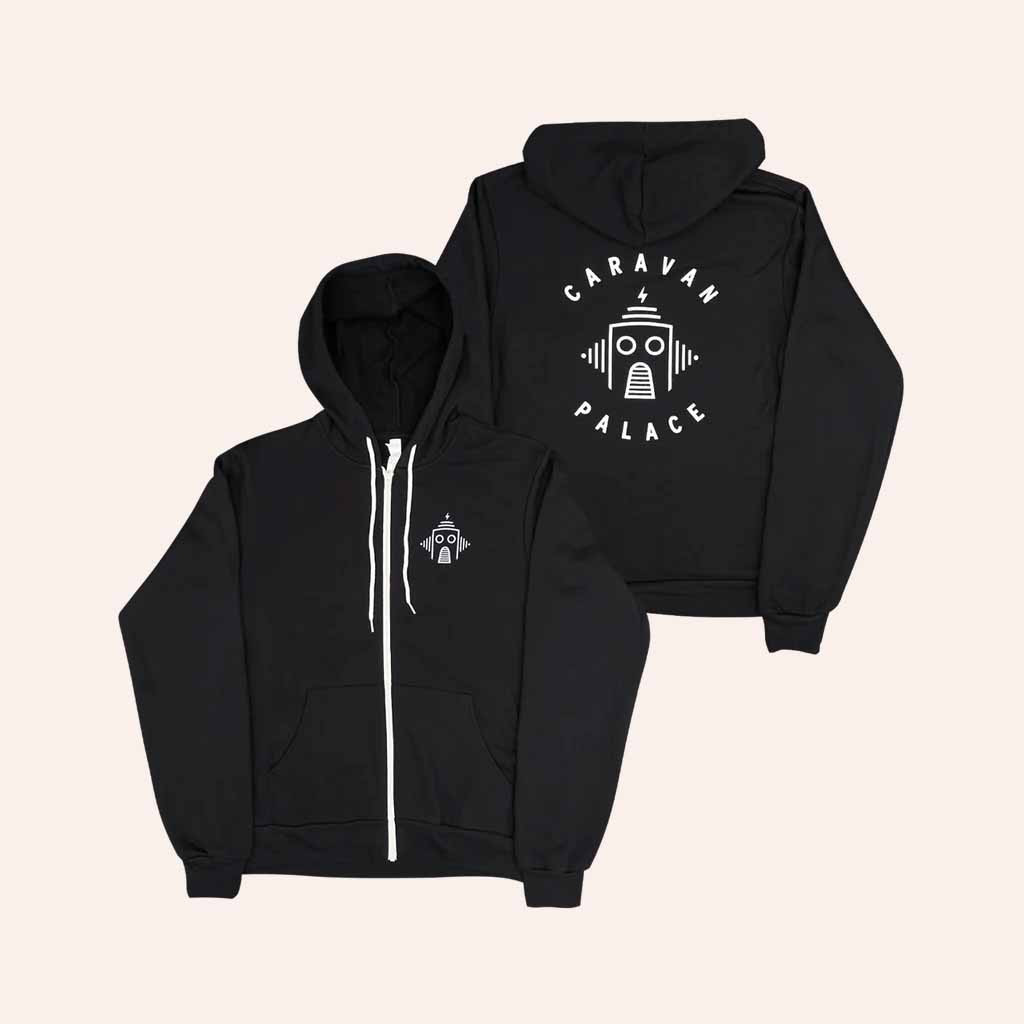 Caravan Palace Merch Gangbusters Melody Club Zip Hoodie Christmas Gift Ideas For Friend