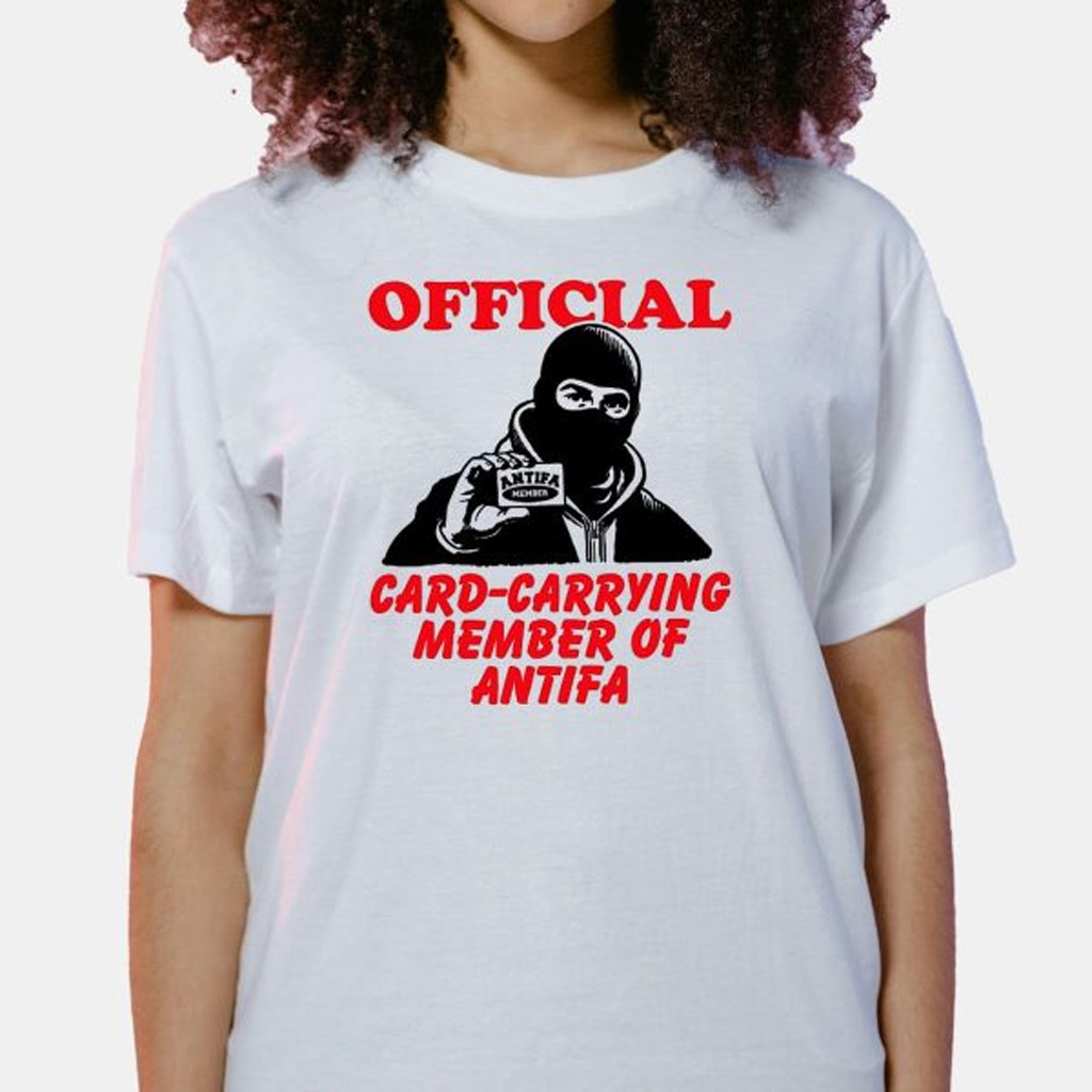 Card Carrying Member Of Antifa Shirt Xmas Gifts For Best Friends