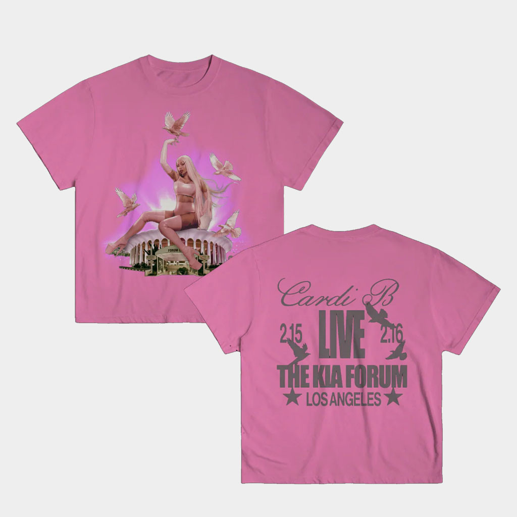 Cardi B Merch 2026 Live The Kia Forum T-Shirt Music Lover Gifts For Her Cardi B Merch 2026 Live The Kia Forum T-Shirt Music Lover Gifts For Her