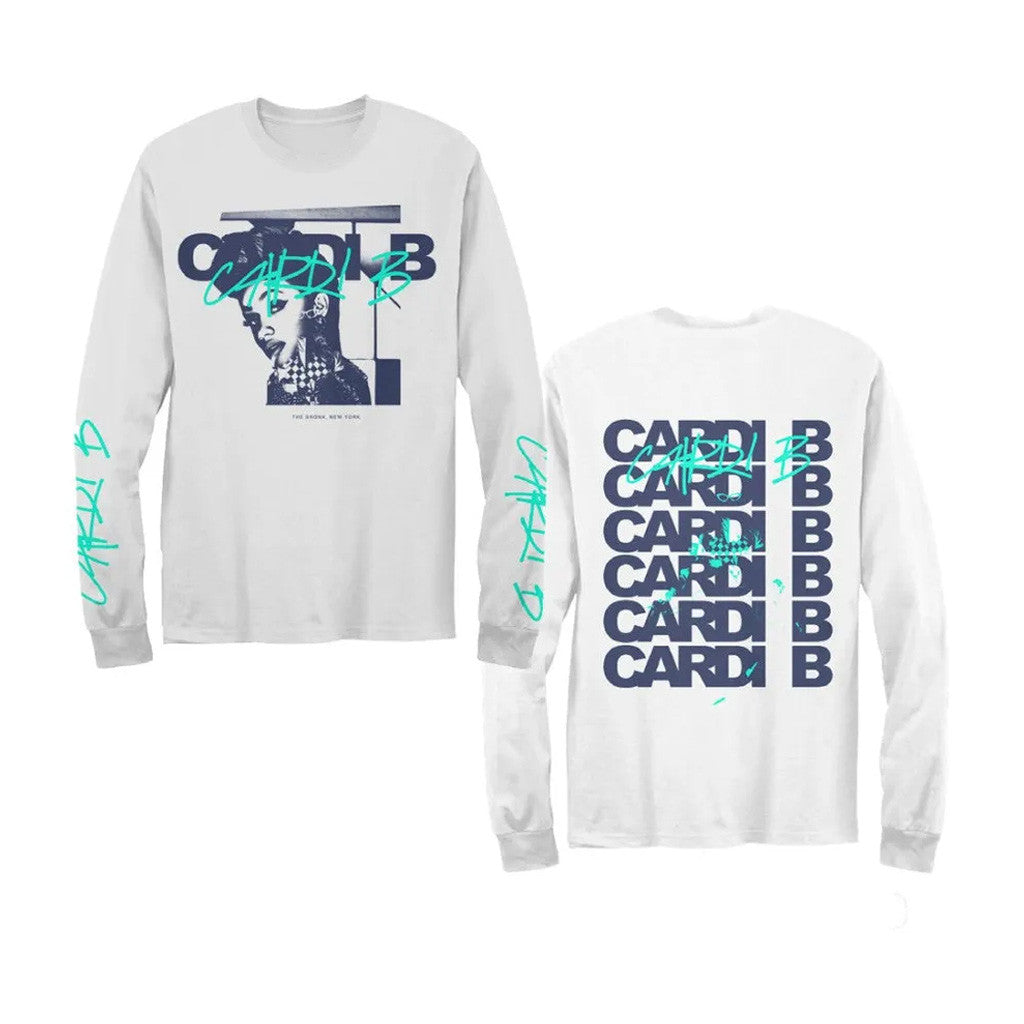 Cardi B Merch Contrast Cardigan Long Sleeve T-Shirt Best Gifts For Her Cardi B Merch Contrast Cardigan Long Sleeve T-Shirt Best Gifts For Her