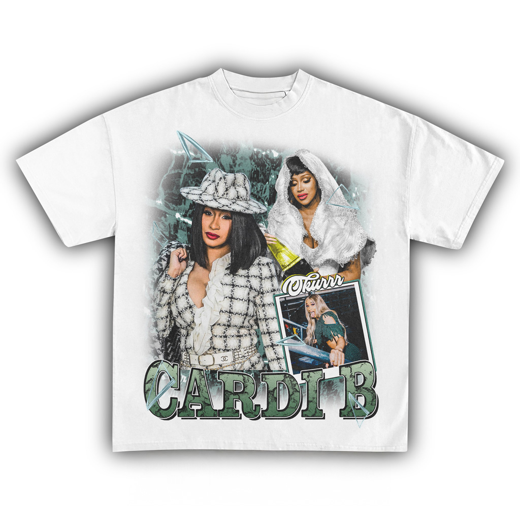 Cardi B White T-Shirt Fan Merch Birthday Gifts For Music Lovers Cardi B White T-Shirt Fan Merch Birthday Gifts For Music Lovers