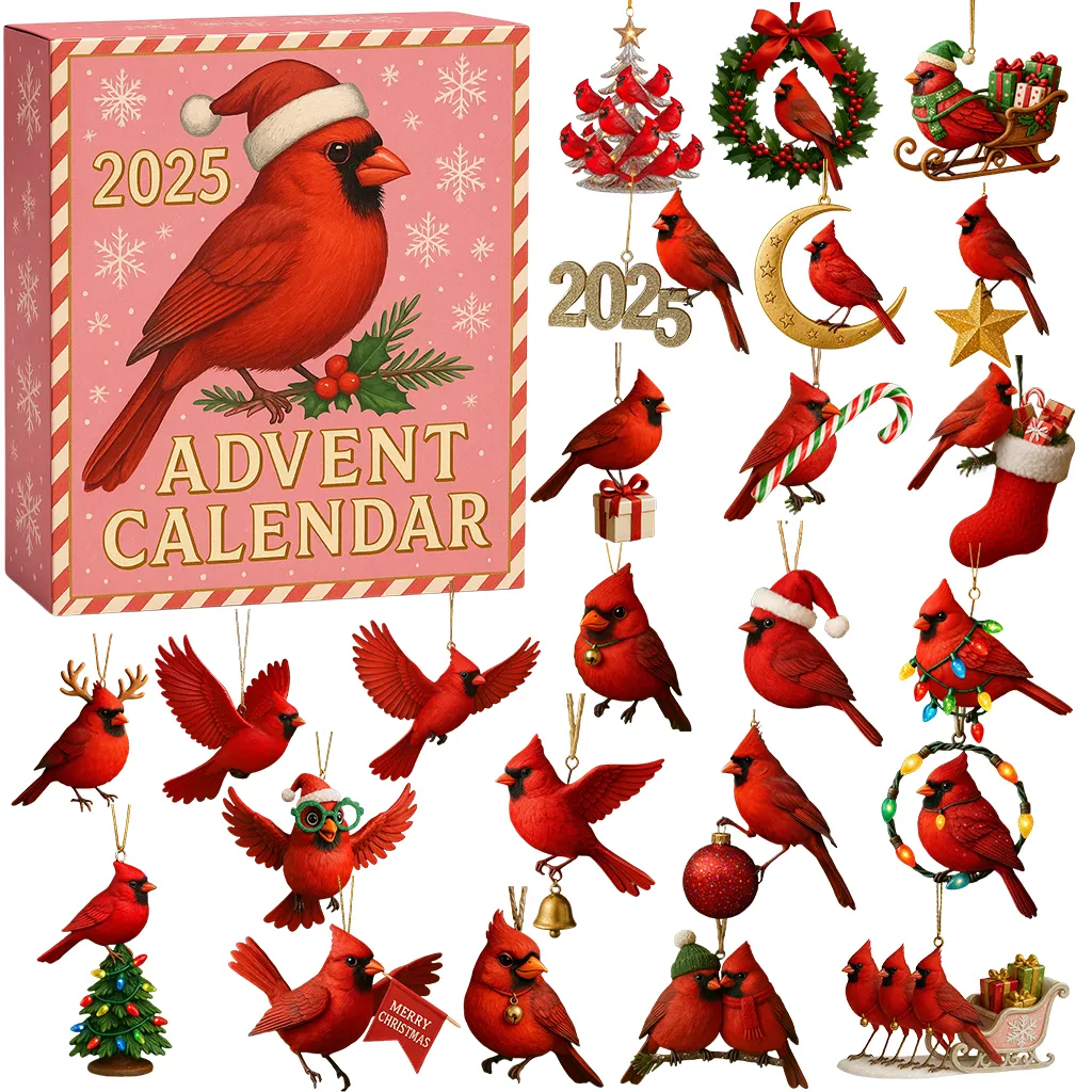 Cardinal Advent Calendar 2025 Animal Advent Calendar Cardinal Christmas Presents