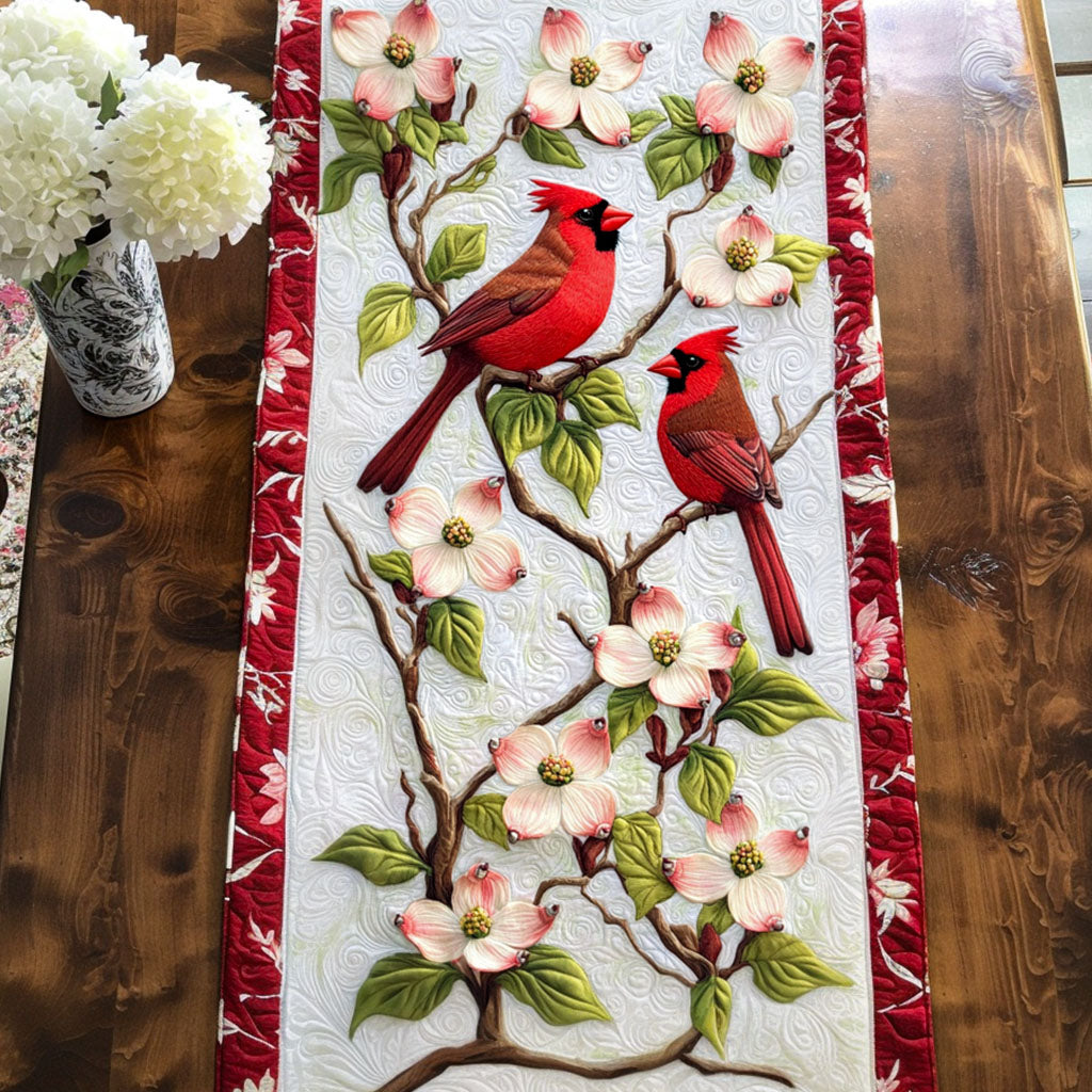 Cardinal Beauty Quilted Table Runner Dining Table Decor Ideas Unique Cardinal Gift Ideas