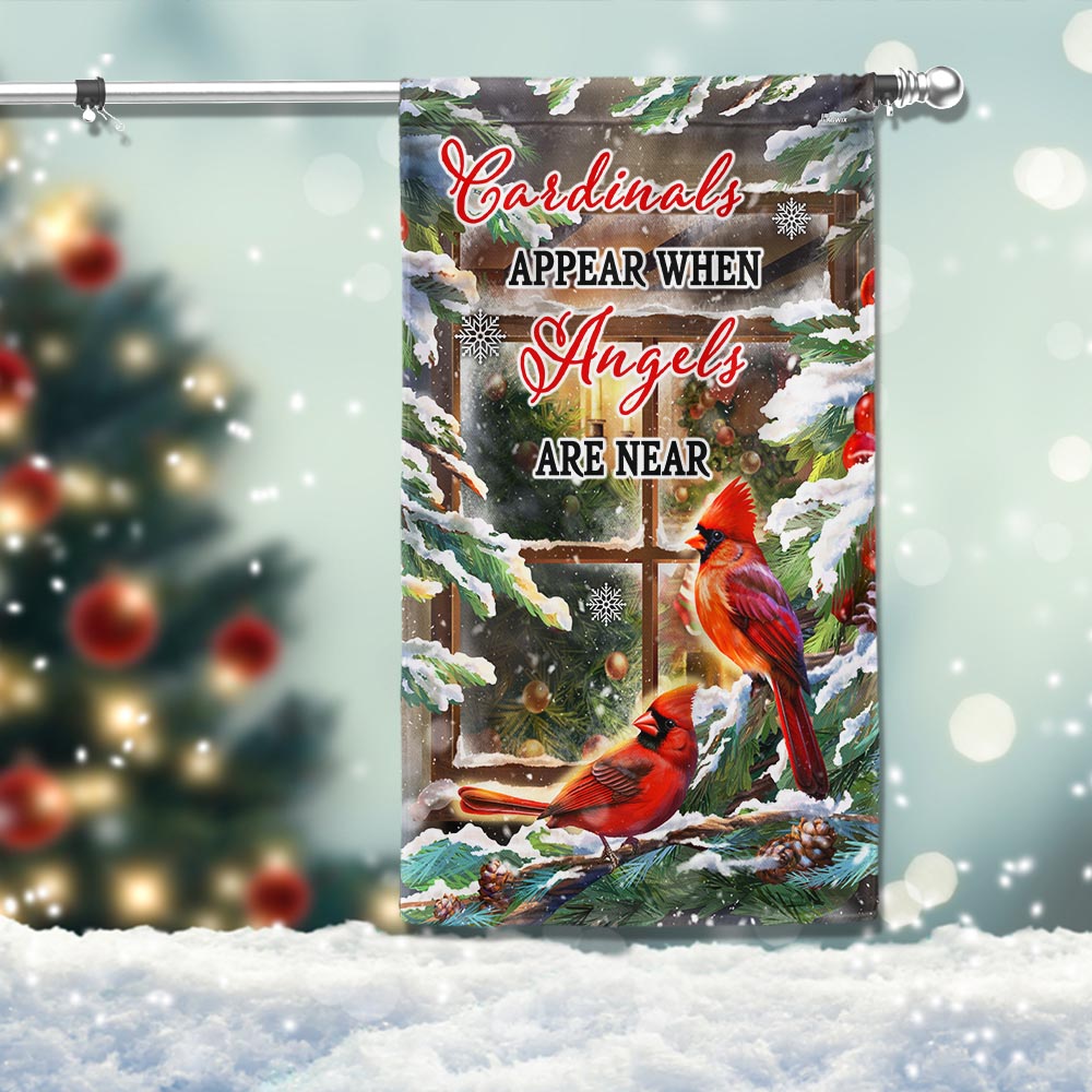 Cardinal Christmas Flag Cardinals Appear When Angels Are Near