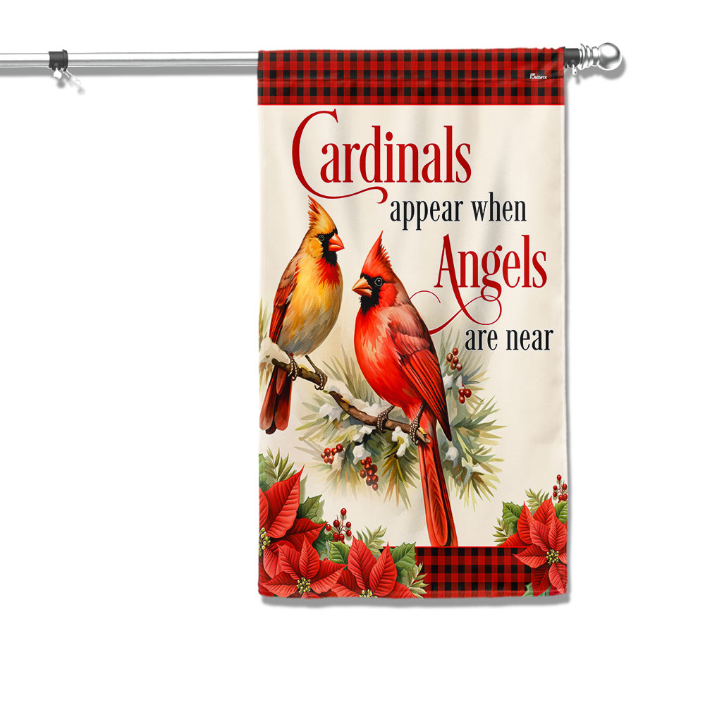 Cardinal Flag Cardinals Appear When Angels Are Near Christmas Cardinals Flag