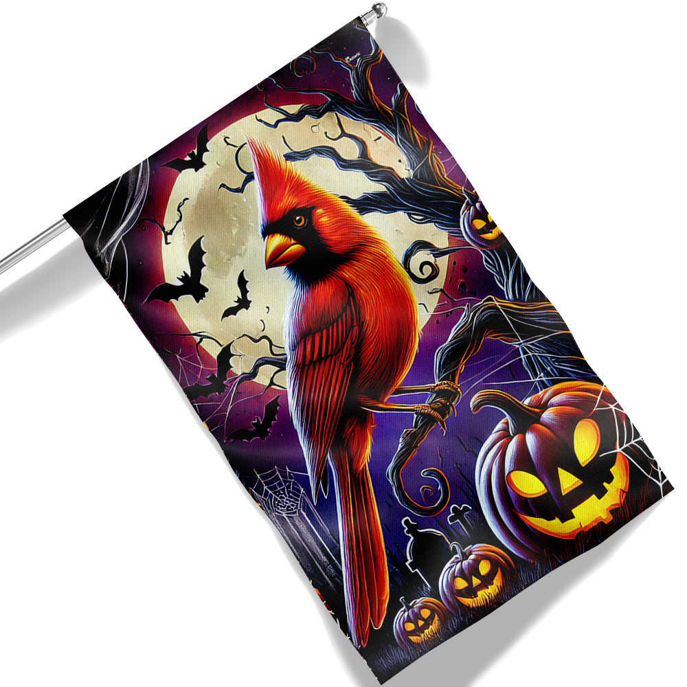 Cardinal Halloween Flag