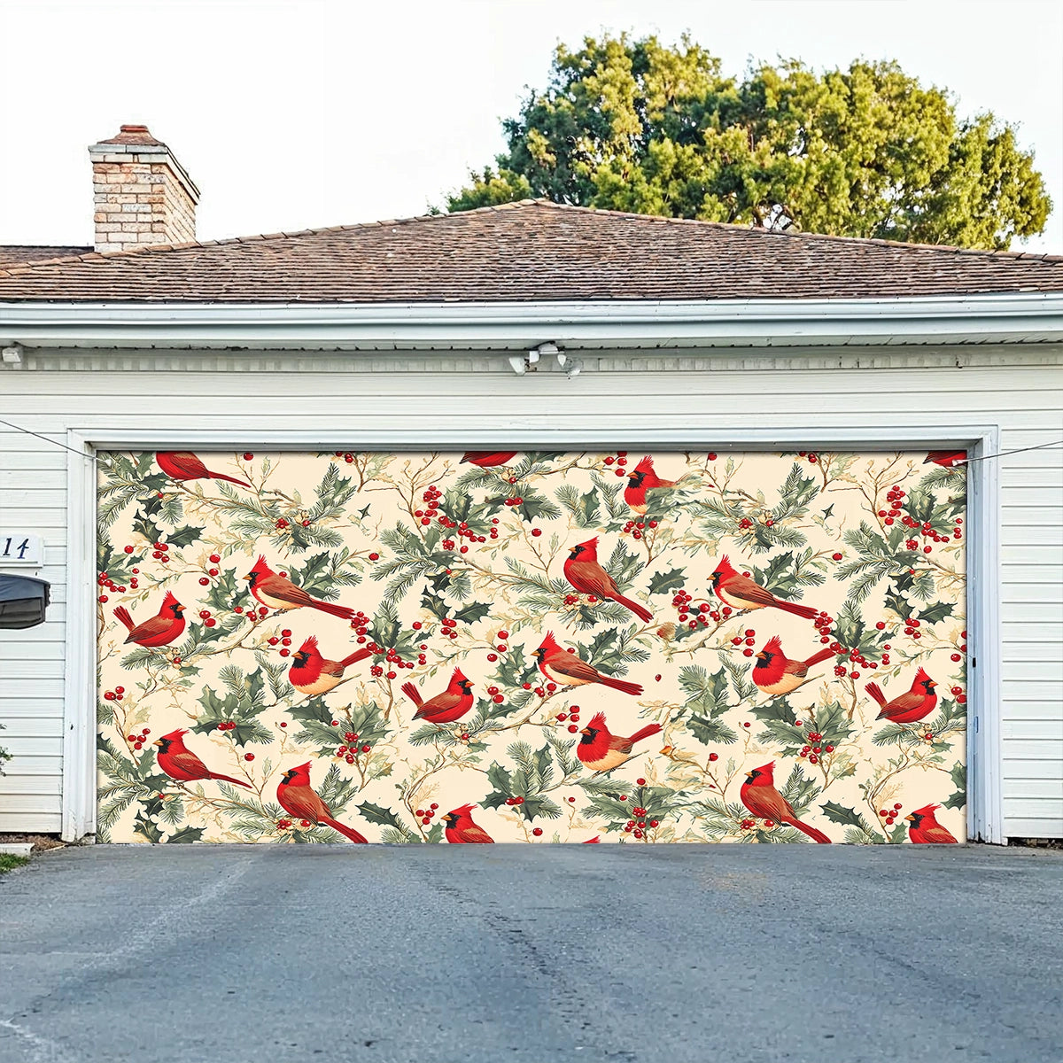 Cardinal Harmony Christmas Garage Door Banner Christmas Home Decor Cardinal Xmas Gifts