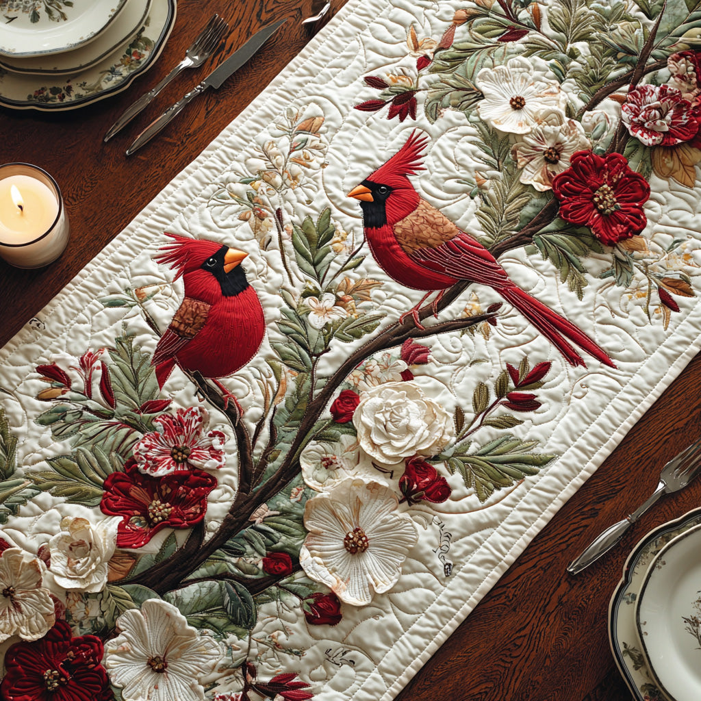 Cardinal Haven Quilted Table Runner Dining Room Table Decor Ideas Cardinal Themed Gifts