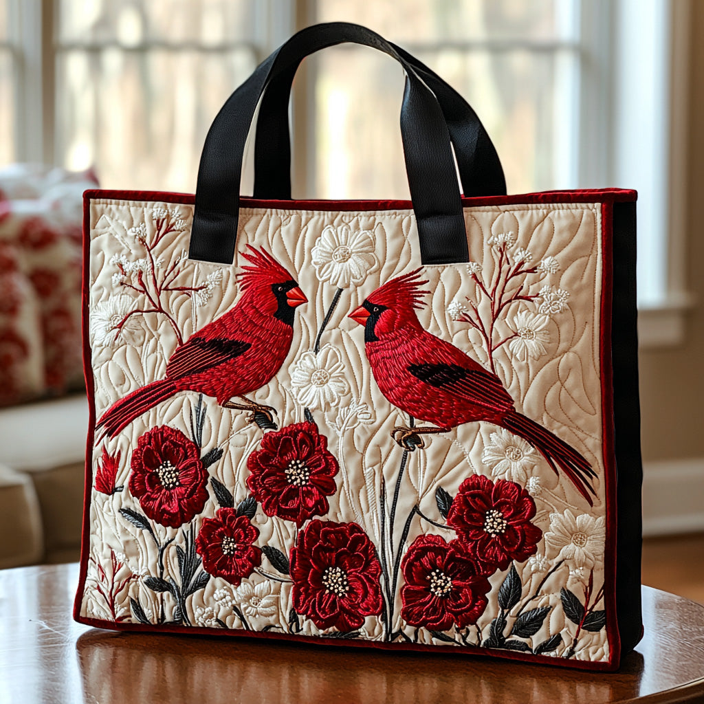 Cardinal Haven Quilted Tote Bag Gifts For Cardinal Lovers