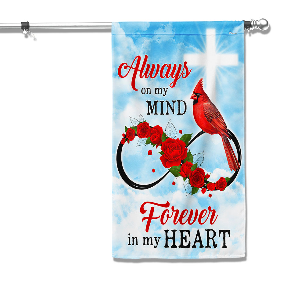 Cardinal Memorial Flag Always On My Mind Forever In My Heart