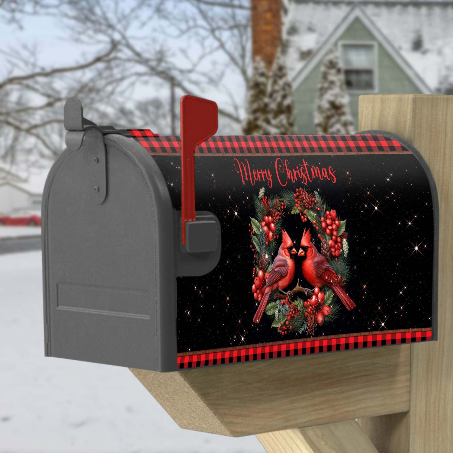 Cardinal Merry Christmas Garden Flag Amp Mailbox Cover Christmas Decorations