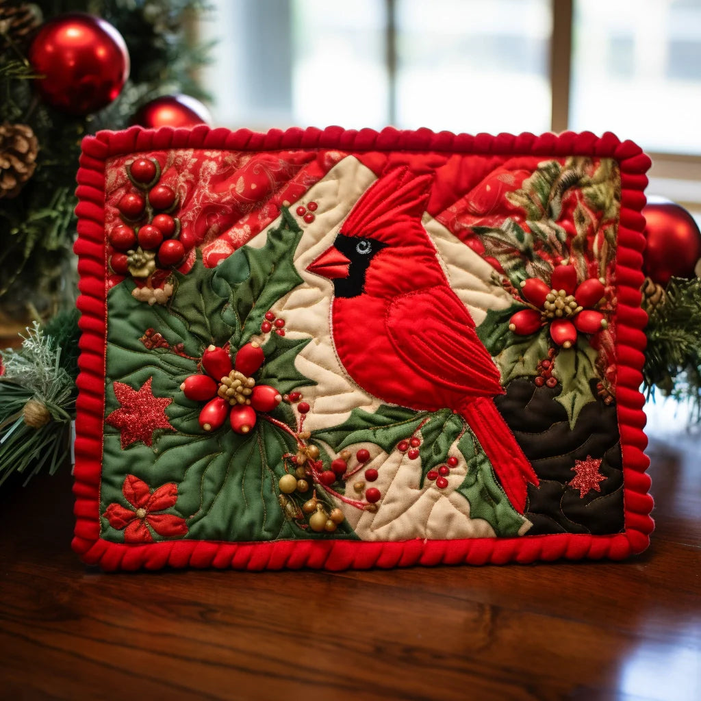 Cardinal Quilted Placemat Dining Table Placemats Gifts For Mother In Law