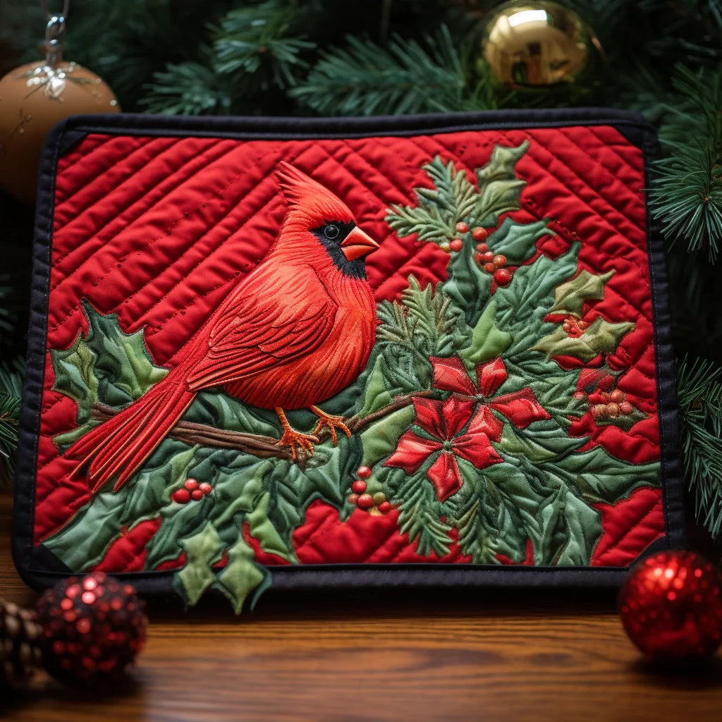 Cardinal Quilted Placemat Modern Placemats Best Gifts For Cardinal Lovers