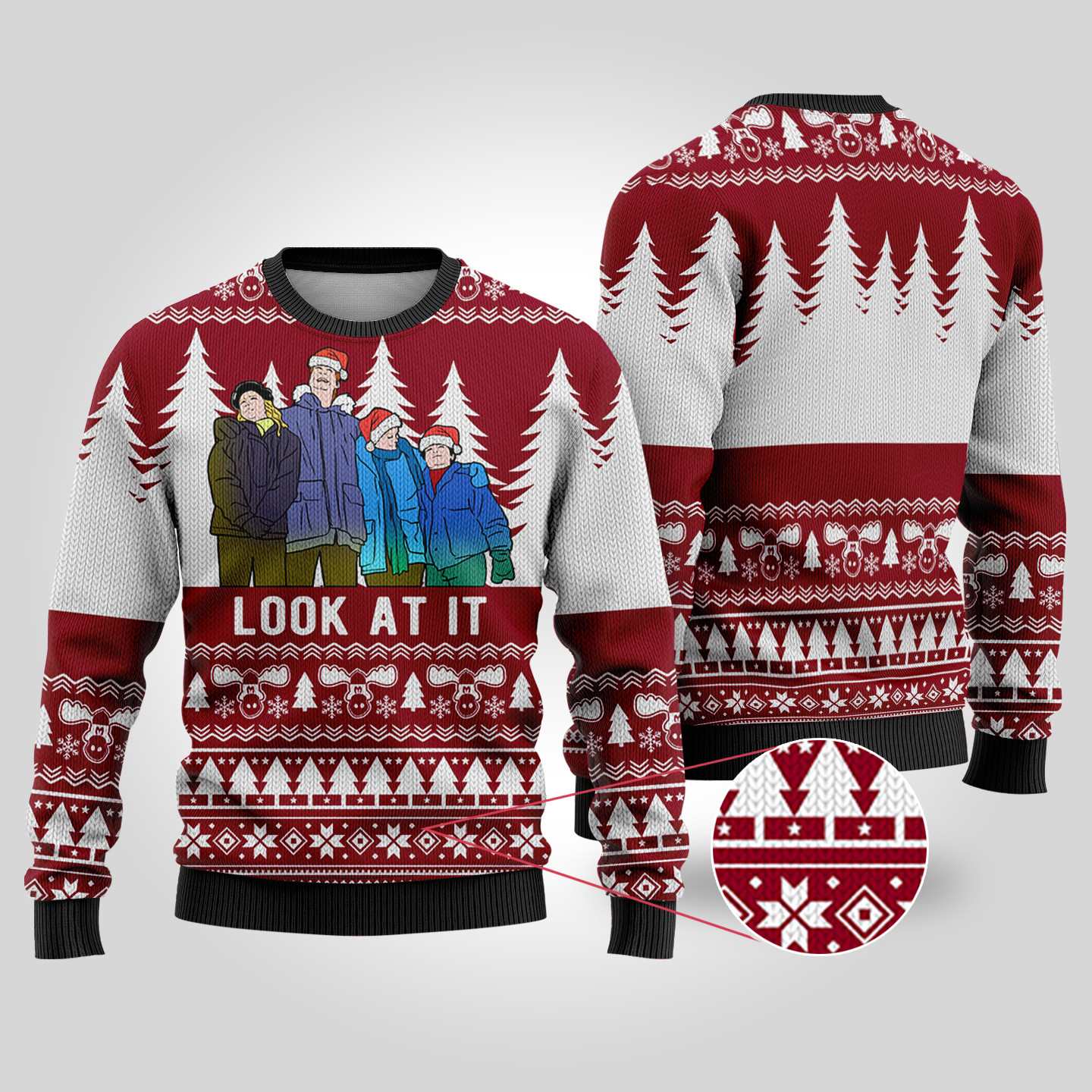 Cardinal Red Look At It Clark National Lampoon Christmas Sweater Holiday Gift Merch That Everyone Will Adore