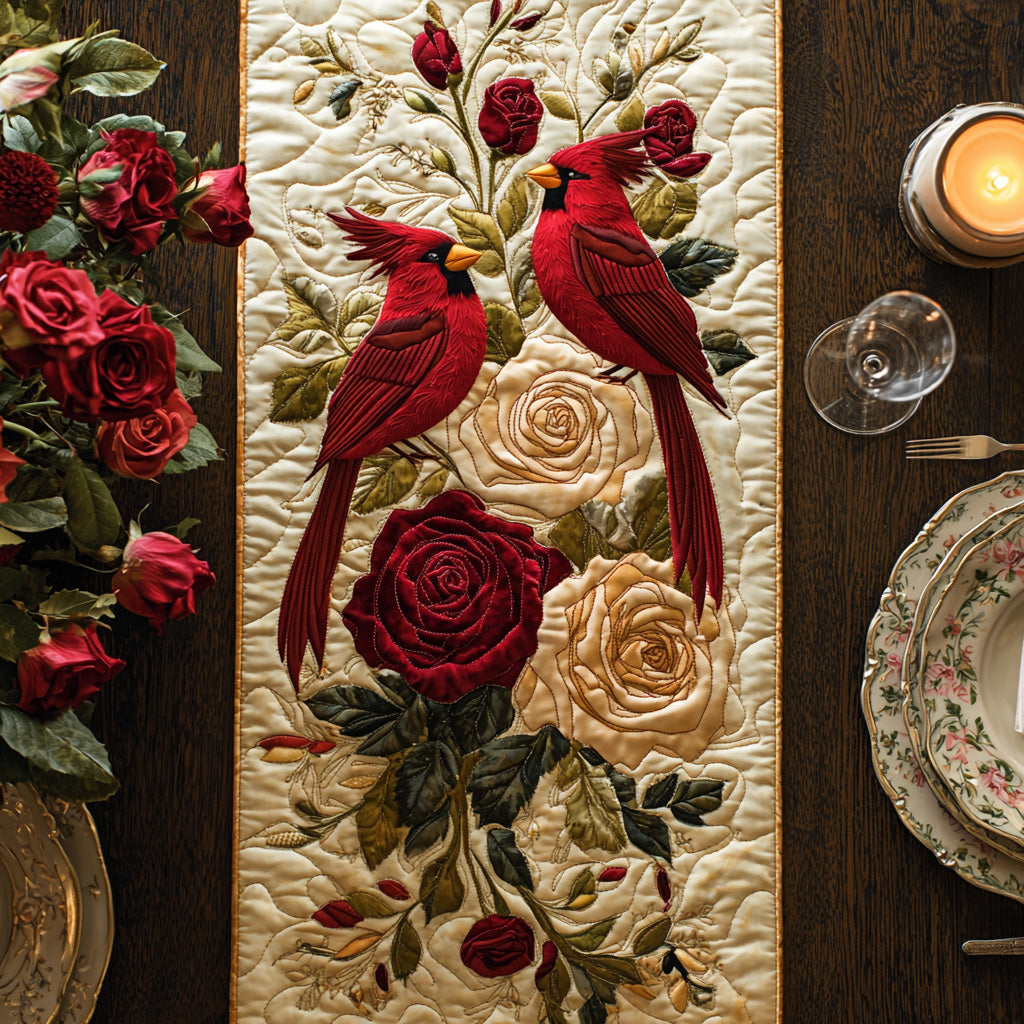 Cardinal Serenity Quilted Table Runner Dining Table Ideas Unique Cardinal Gifts