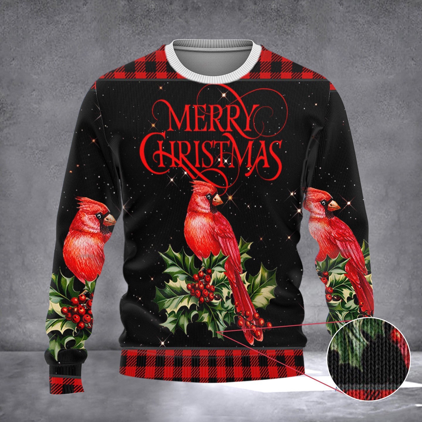 Cardinal Ugly Christmas Sweater Merry Christmas Sweater Gifts For Xmas 2024