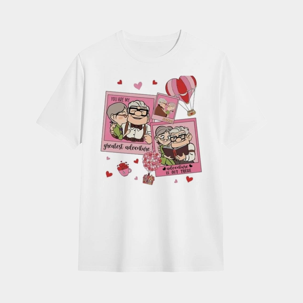 Carl And Ellie Couples Valentine T-Shirt Gifts For Him Her