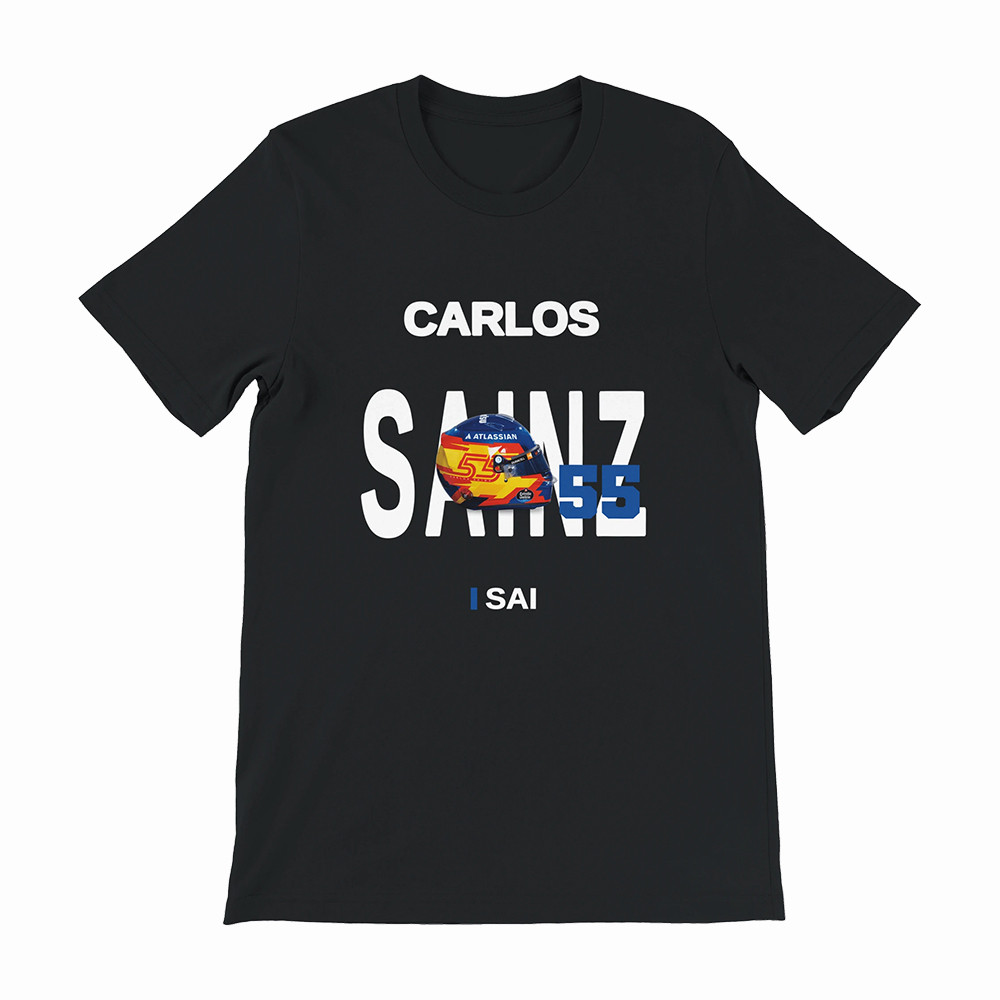 Carlos Sainz SAI55 Formula 1 T-Shirt Carlos Sainz Clothing F1 Racing Fans Gift Idea