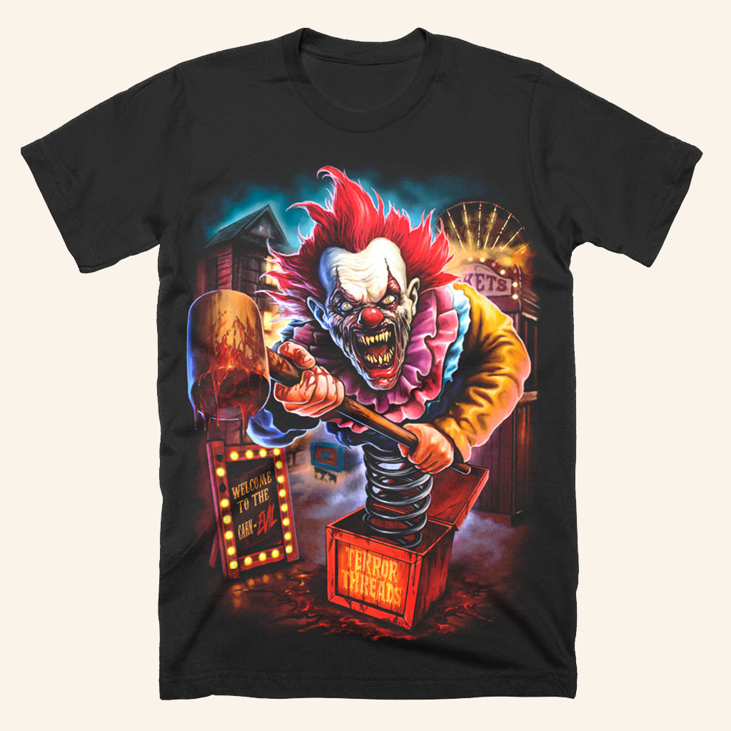 Carn-EVIL Clown T-Shirt Halloween Shirt Gift Ideas For Husband Carn-EVIL Clown T-Shirt Halloween Shirt Gift Ideas For Husband