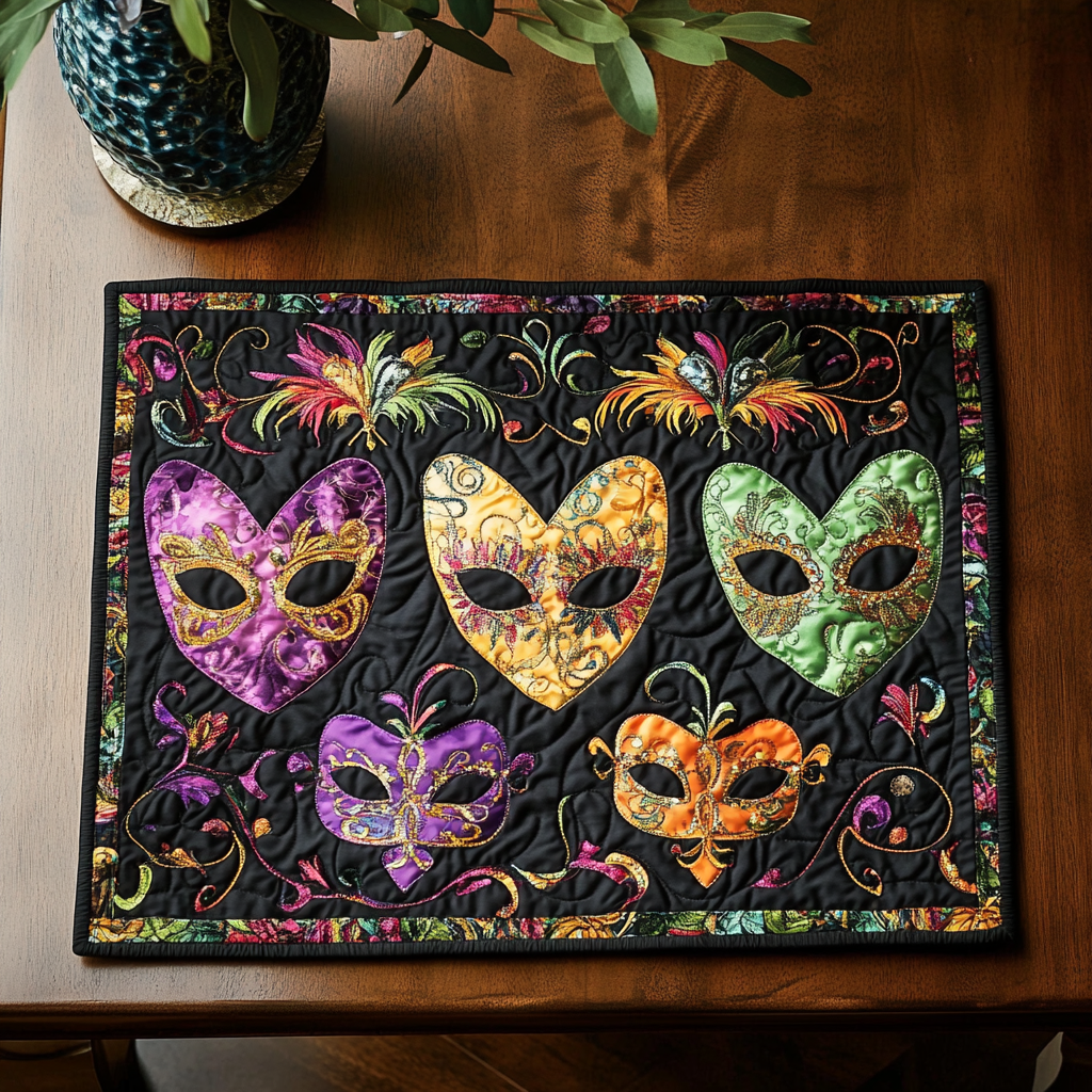 Carnival Charm Quilted Place Mat Christmas House Decor Christmas Ideas For Grandmother