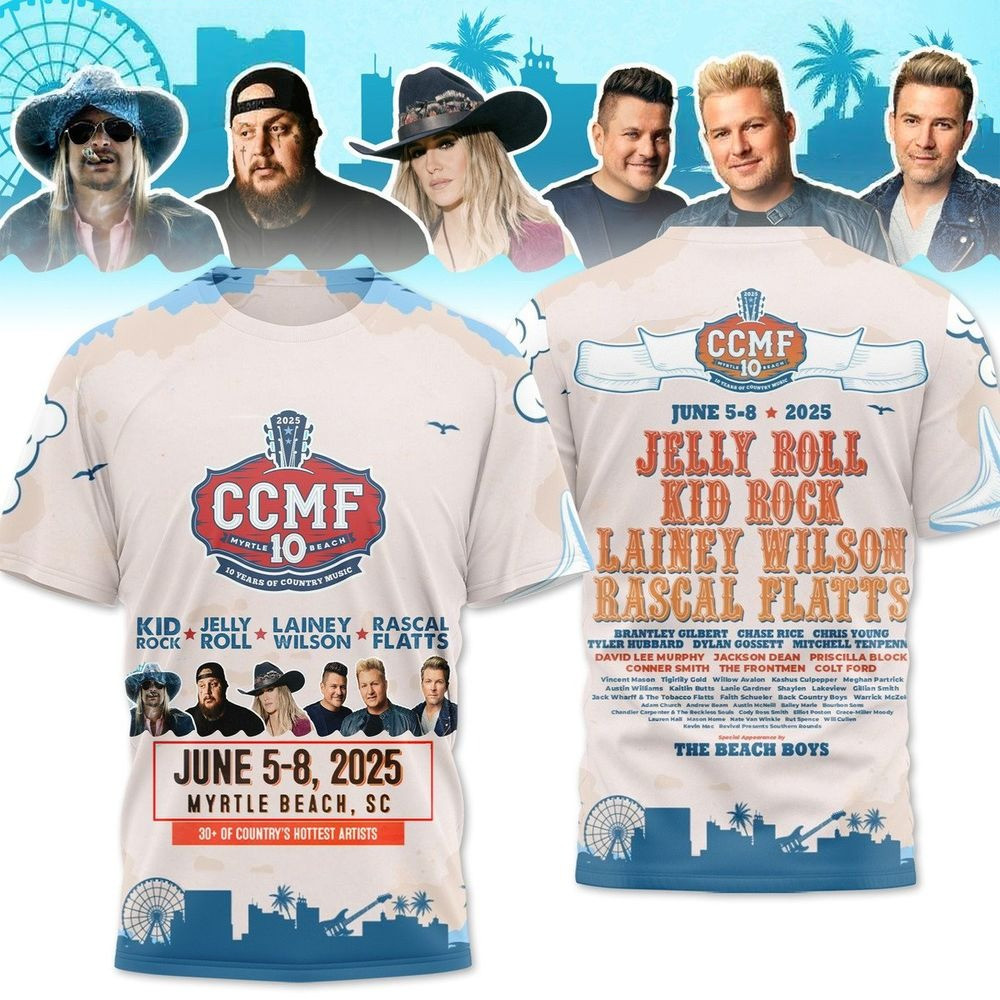 Carolina Country Music Fest 10 Year Of Country Music Shirt 2025 Fans Gifts