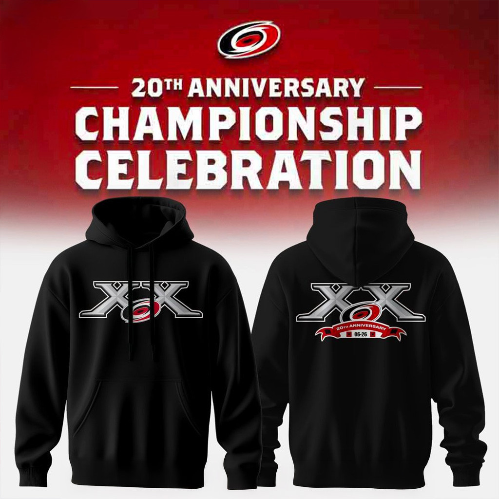Carolina Hurricanes 20th Anniversary Hoodie Hurricanes Merch Gifts For Brother