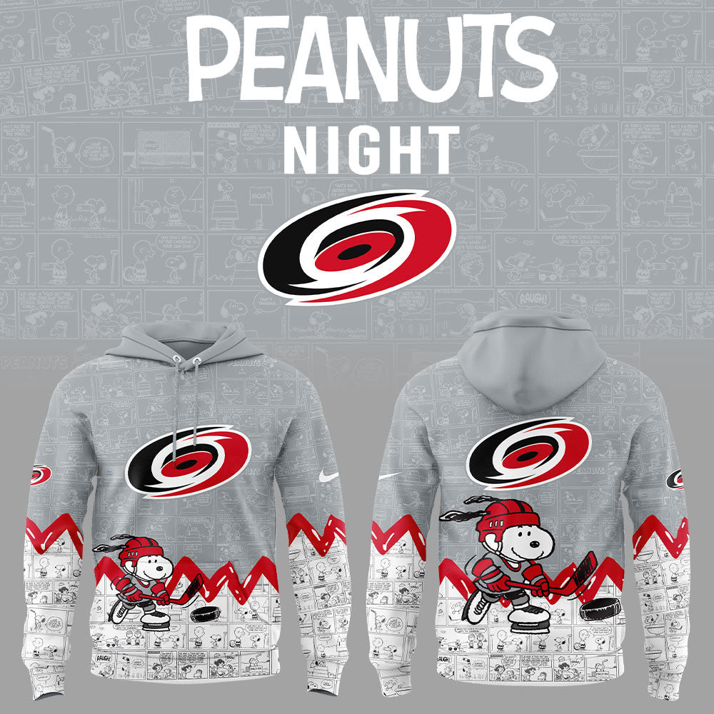 Carolina Hurricanes 75th Anniversary Of Peanuts Hoodie Gifts For Basketball Fan