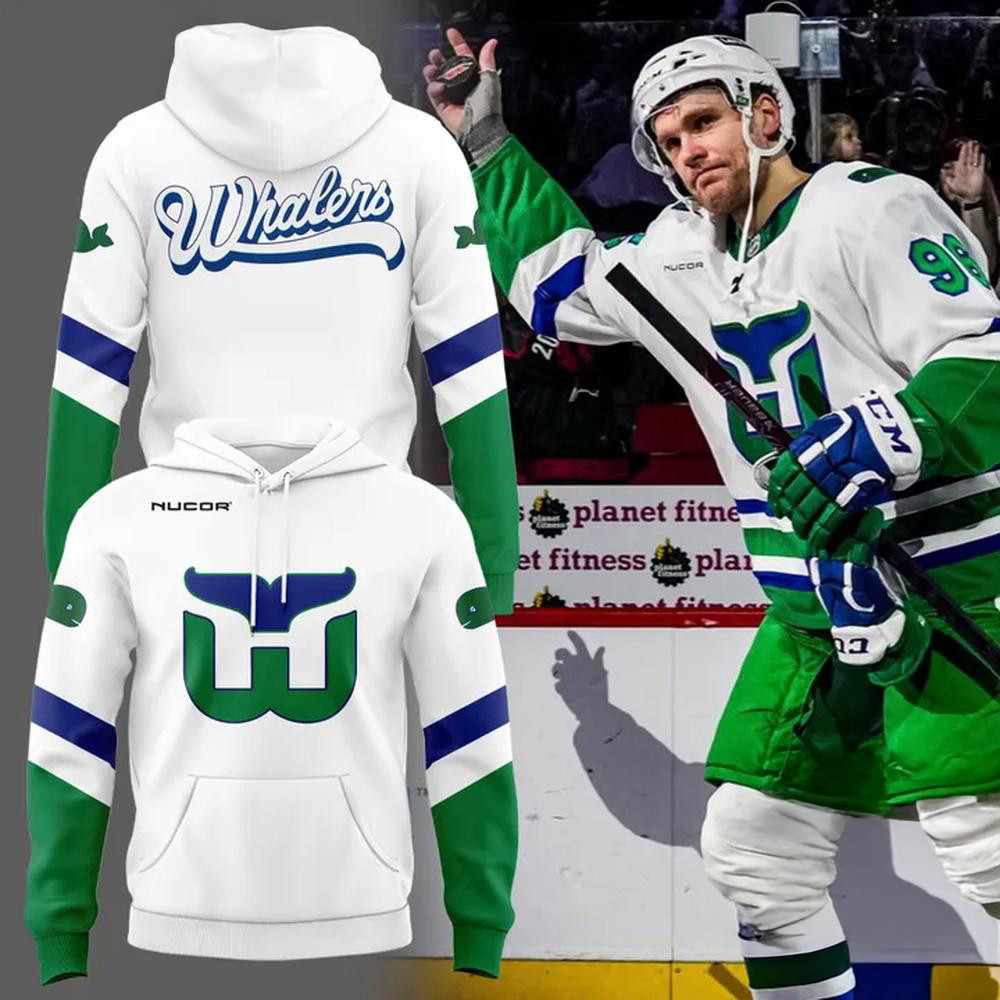 Carolina Hurricanes NHL 2025 Whalers Night Hoodie Presents For Hockey Lovers
