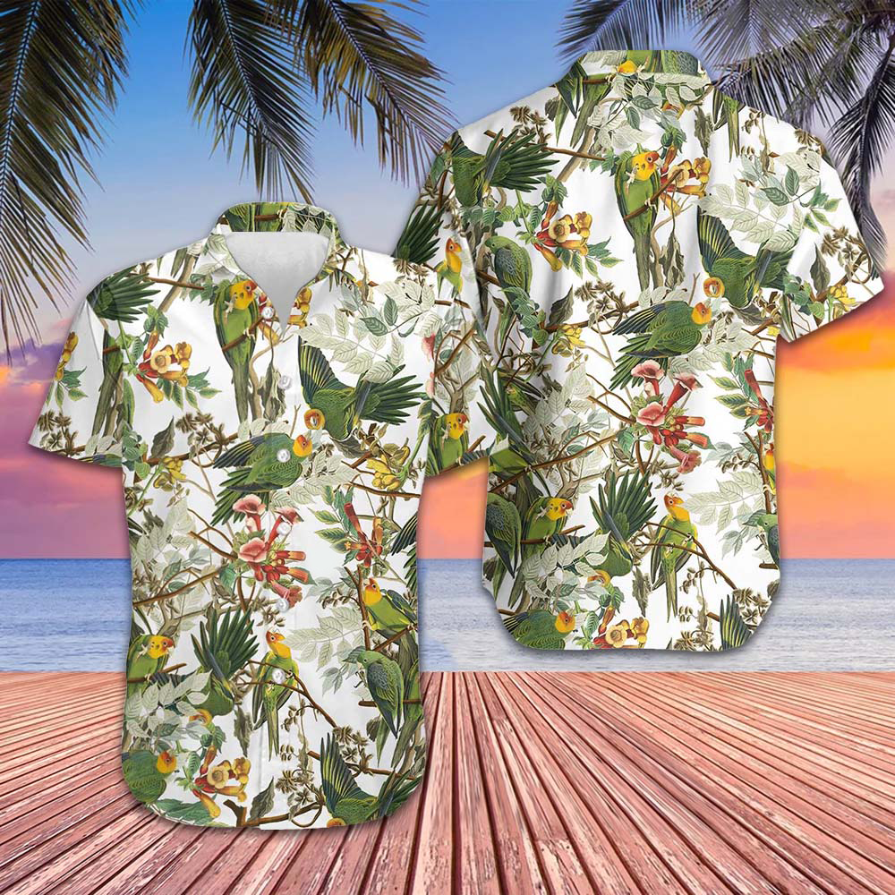 Carolina Parrot Hawaiian Shirt Vacation Button Up Shirt Gifts For Best Friends Carolina Parrot Hawaiian Shirt Vacation Button Up Shirt Gifts For Best Friends