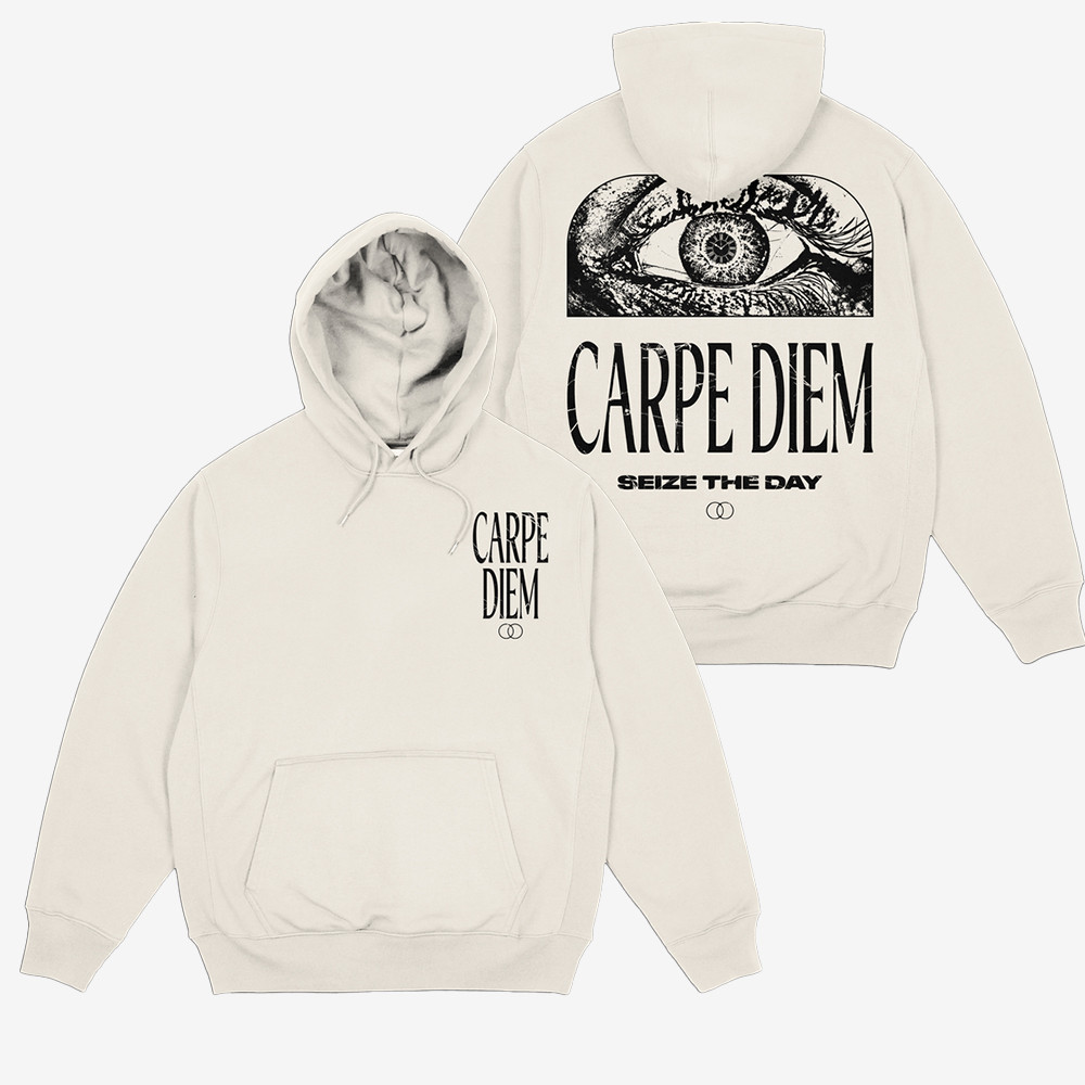 Carpe Diem Eye Of The Moment Bone Hoodie Joe Bartolozzi Apparel Gifts For Boyfriend