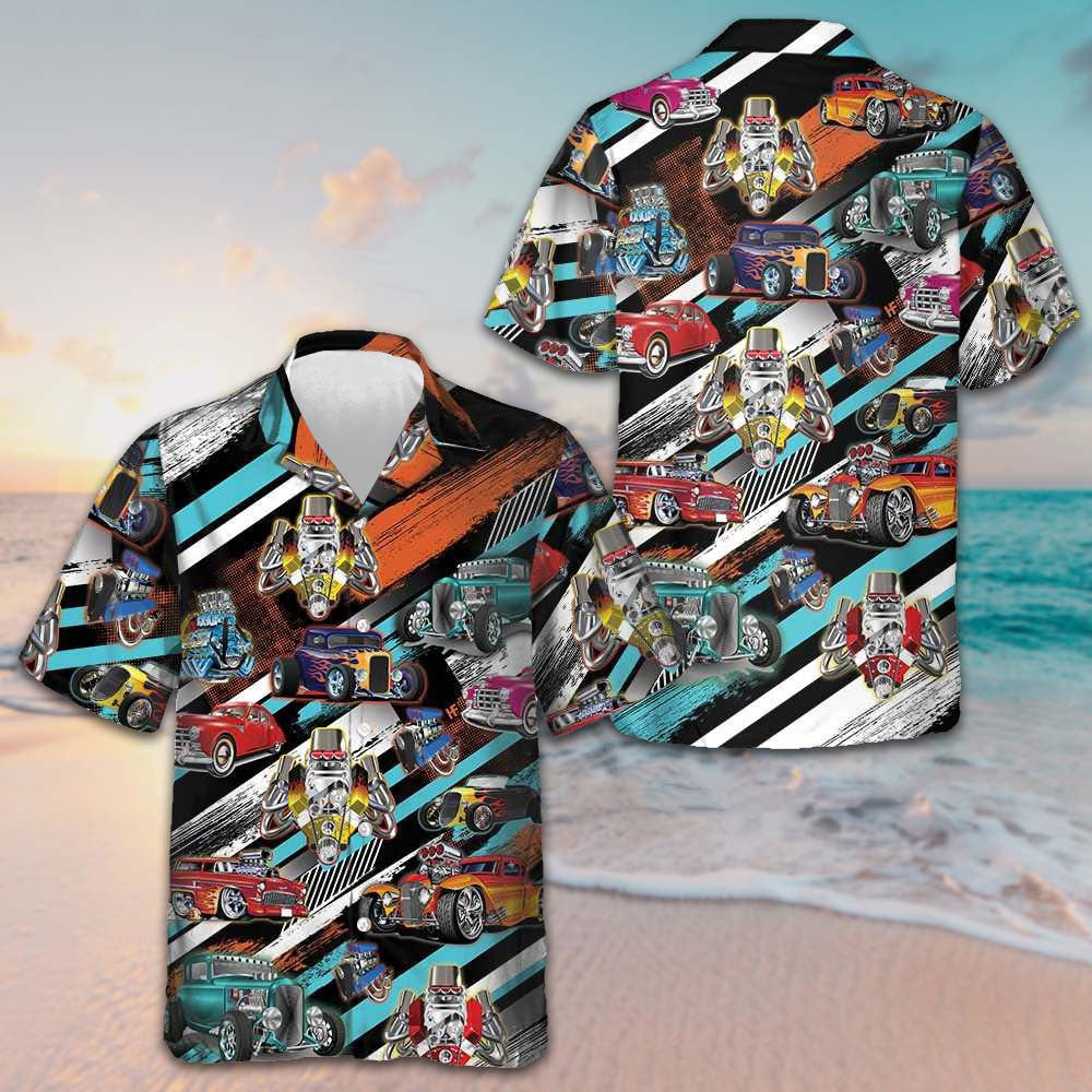 Cars Show Hawaiian Shirt Summer Button Up Shirts Mens Car Enthusiast Gifts Cars Show Hawaiian Shirt Summer Button Up Shirts Mens Car Enthusiast Gifts