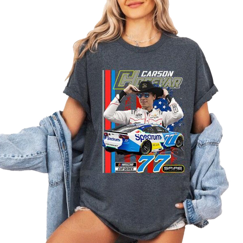 Carson Hocevar 77 Gear T-Shirt Carson Hocevar NASCAR Cup Tee Gift For Track Fans