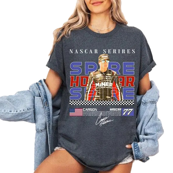 Carson Hocevar 77 Gear T-Shirt NASCAR Racing Apparel Gift For Motorsport Fans