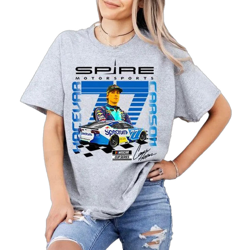 Carson Hocevar 77 Gear T-Shirt NASCAR Racing Driver Merch Gift For Auto Fans