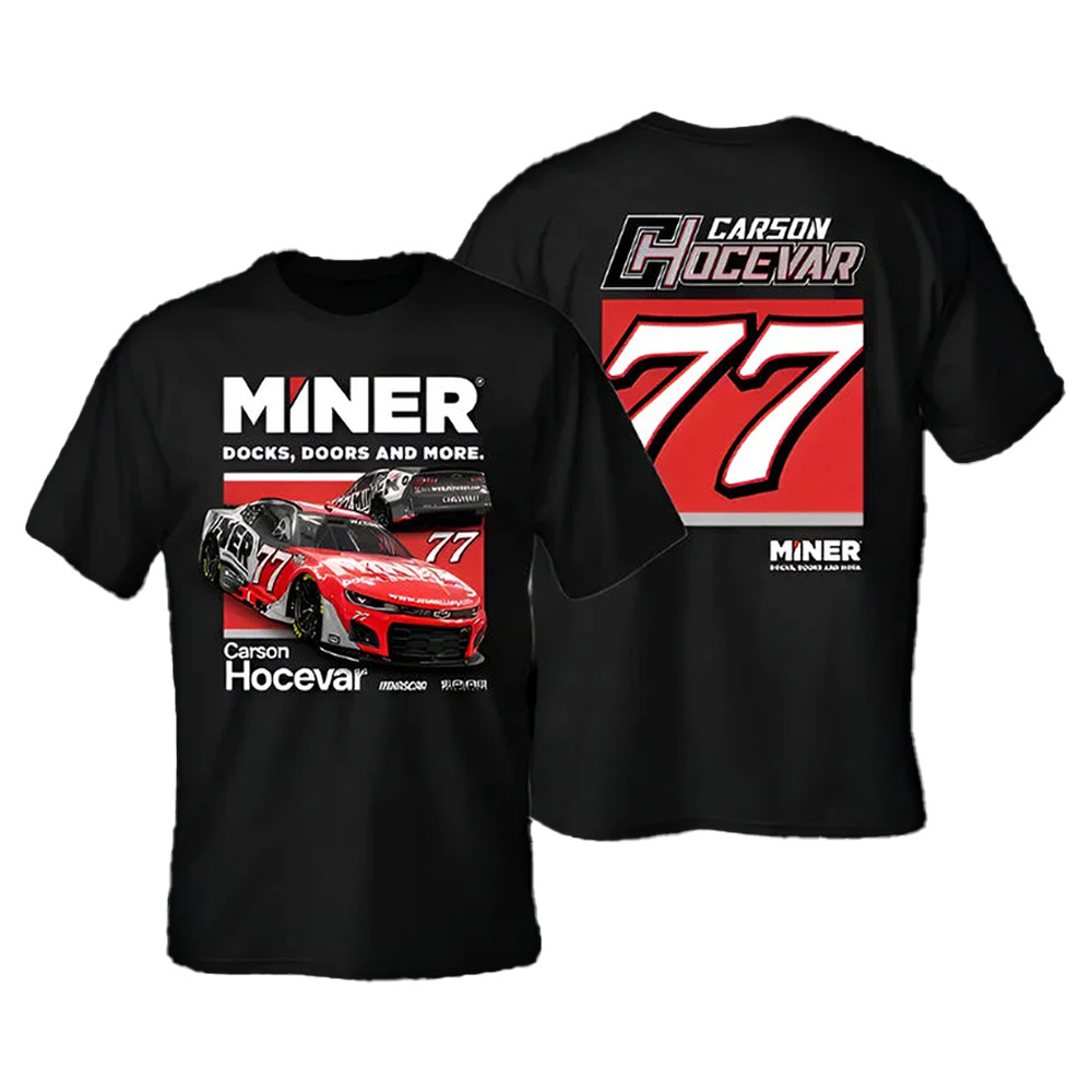 Carson Hocevar 77 Merch Miner Docks Doors T-Shirt Gift For Racing Fans